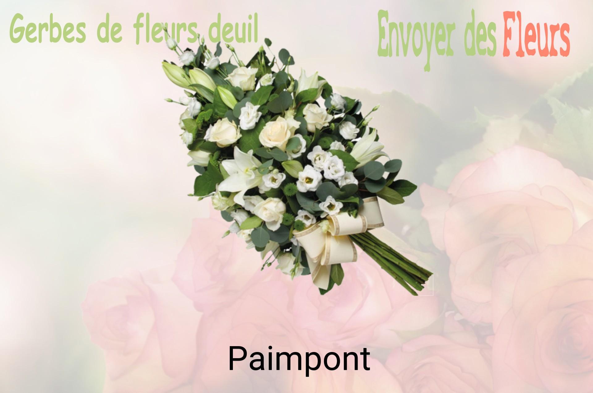 Gerbe de fleurs de deuil livrée à Paimpont